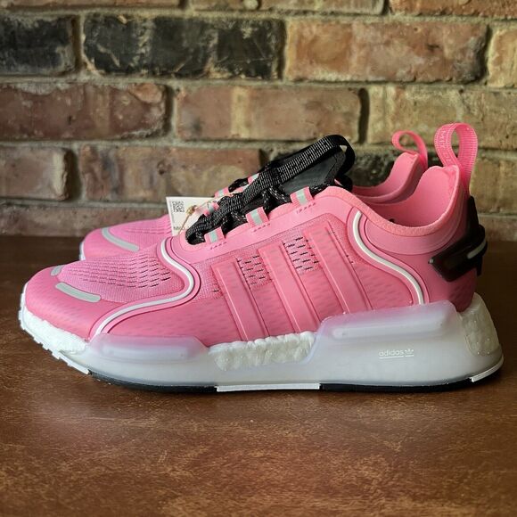 Adidas NMD V3 Beam Pink White Running Shoes Sneakers Youth 6.5 Women's 7.5 - Picture 10 of 16